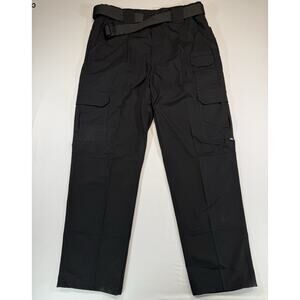 Propper Tactical Cargo Pants Men’s 34x36 -34x32 Black Poly Cotton Belted